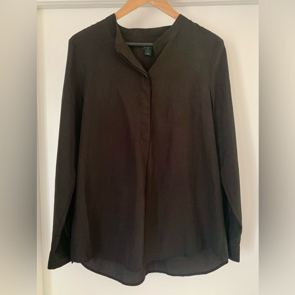 Jcrew factory Black Blouse Size Large